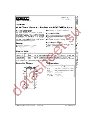 74ABT652CMTC datasheet  